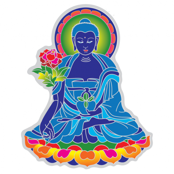 Blue Medicine Buddha Suncatcher