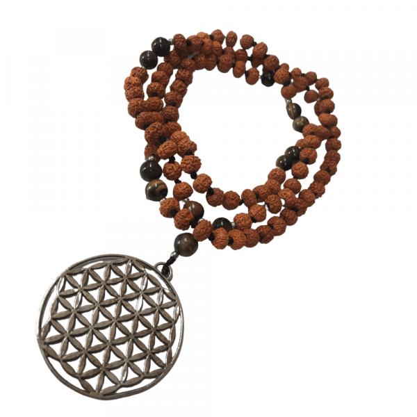 Rudraksha Prayer Beads – Flower Of Life