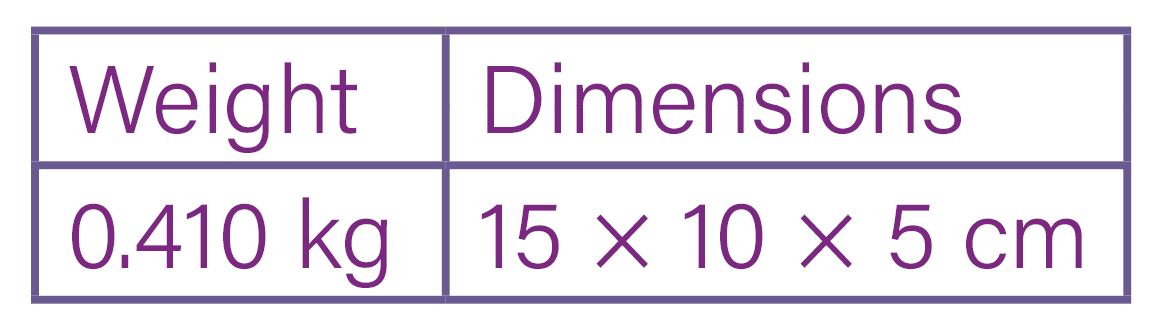 weight dimensions